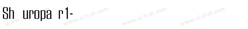Sh EuropaNr1字体转换